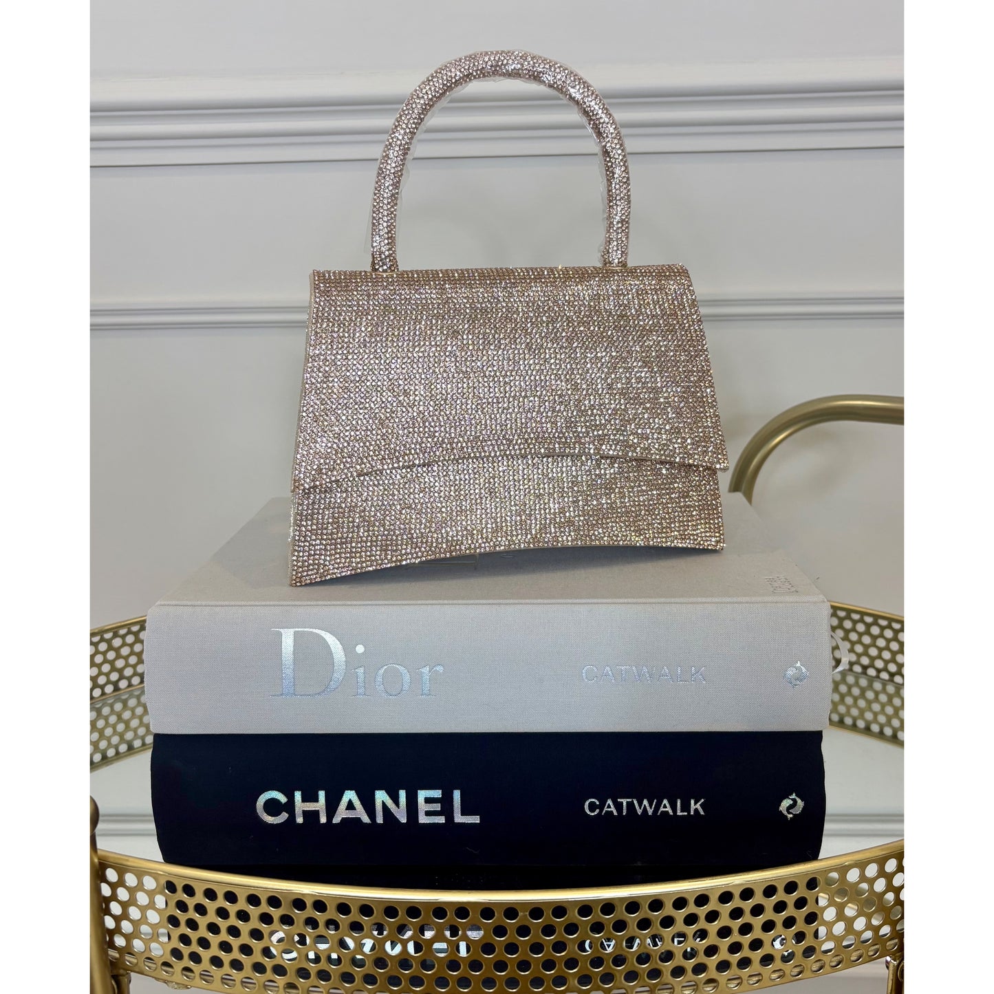 Gold Diamanté Handbag