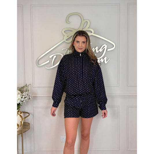 Polkadot Co-ord in Black