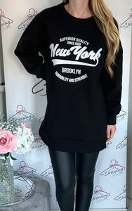 New York Sweatshirt in Black