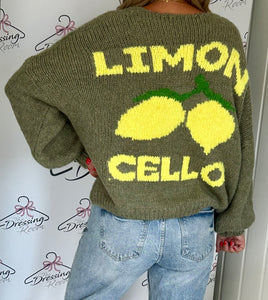 Limoncello Cardigan in Khaki