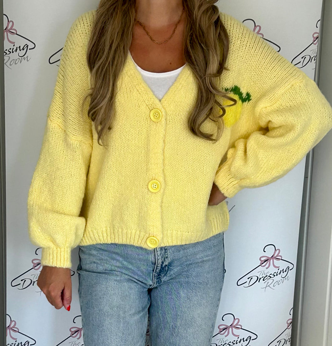 Limoncello Cardigan in Yellow