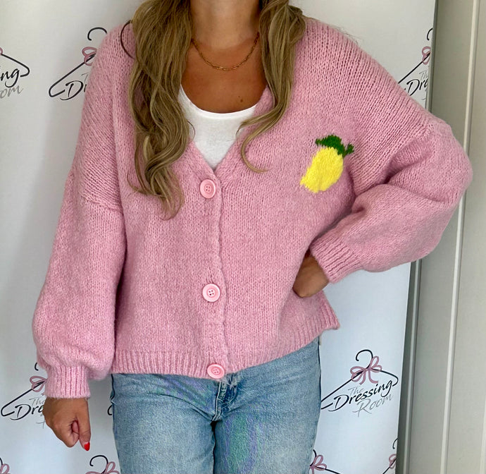 Limoncello Cardigan in Pink